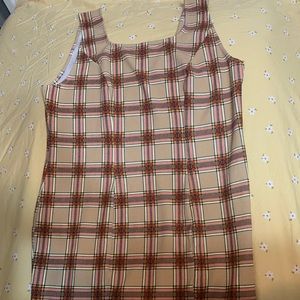NWOT / Plus Size Plaid Mini Dress